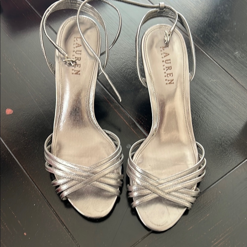 Silver Strappy Women's Sandals